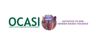 OCASI Initiative to End Gender Based Violence logo in colour