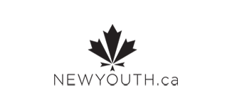 Logo of NewYouth in gray on white background