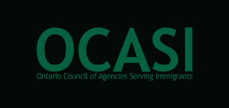 Logo of OCASI on black background