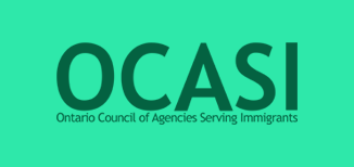 Logo of OCASI on light green background