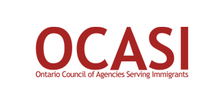 Logo of OCASI in red on white background