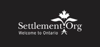 Logo of Settlement.Org in white on black background