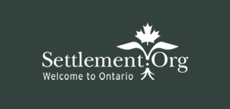 Logo of Settlement.Org in white on gray background