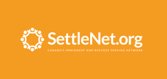 Logo of SettleNet in white on yellow background