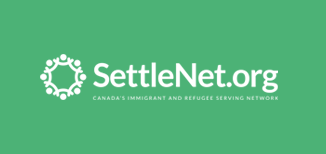 Logo of SettleNet in white on green background