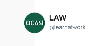 Symbol of LAW on green background