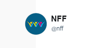 Symbol of IRCNFF on blue background