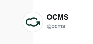 Symbol of OCMS on white background