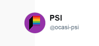 Symbol of PSI on white background